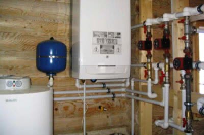 Двухтрубная система отопления частного дома в действии 