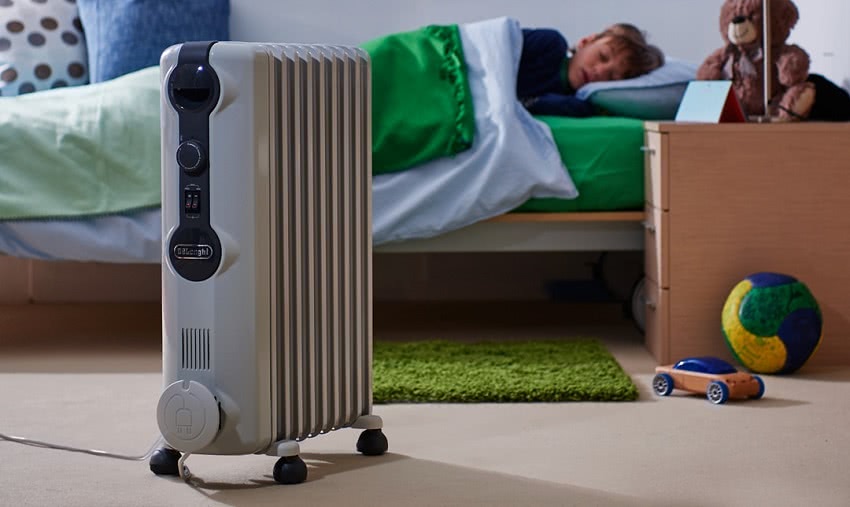 Масляный радиатор можно установить в детской комнате