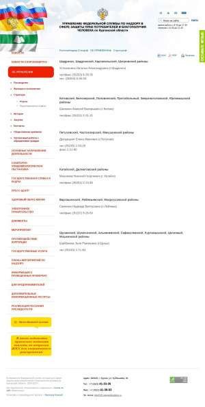 Предпросмотр для www.45.rospotrebnadzor.ru — Территориальный отдел Управления Роспотребнадзора по Курганской области в Кетовском, Белозерском районах