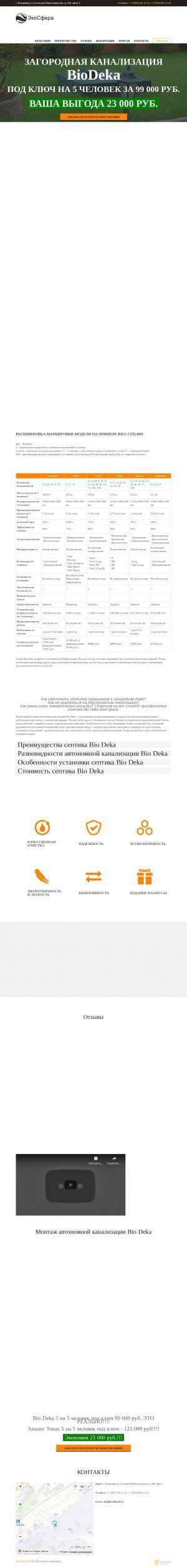 Предпросмотр для www.biodeka33.ru — ЭкоСфера