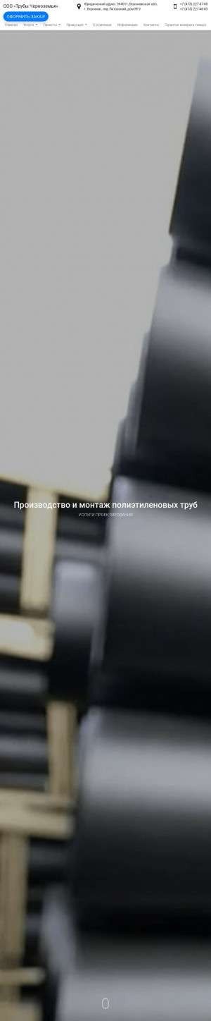 Предпросмотр для www.truby-vrn.ru — Трубы Черноземья