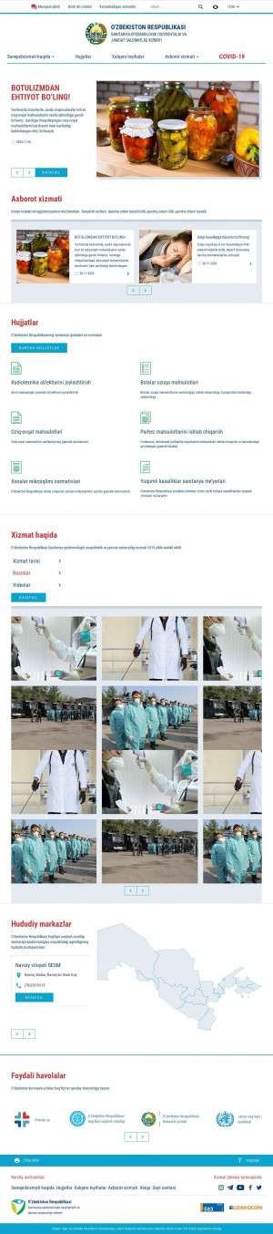 Предпросмотр для rses.uz — Агенство санитарно-эпидемиологического благополучие при Минздраве Республики Узбекистан
